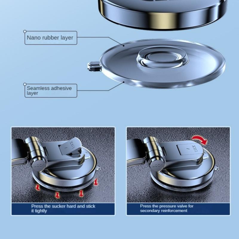 New Automobile Phone Holder Base Strong Adsorption Nano Arc Multi-Functional Car Supplies Dashboard Paste Sucker Model Universal Base