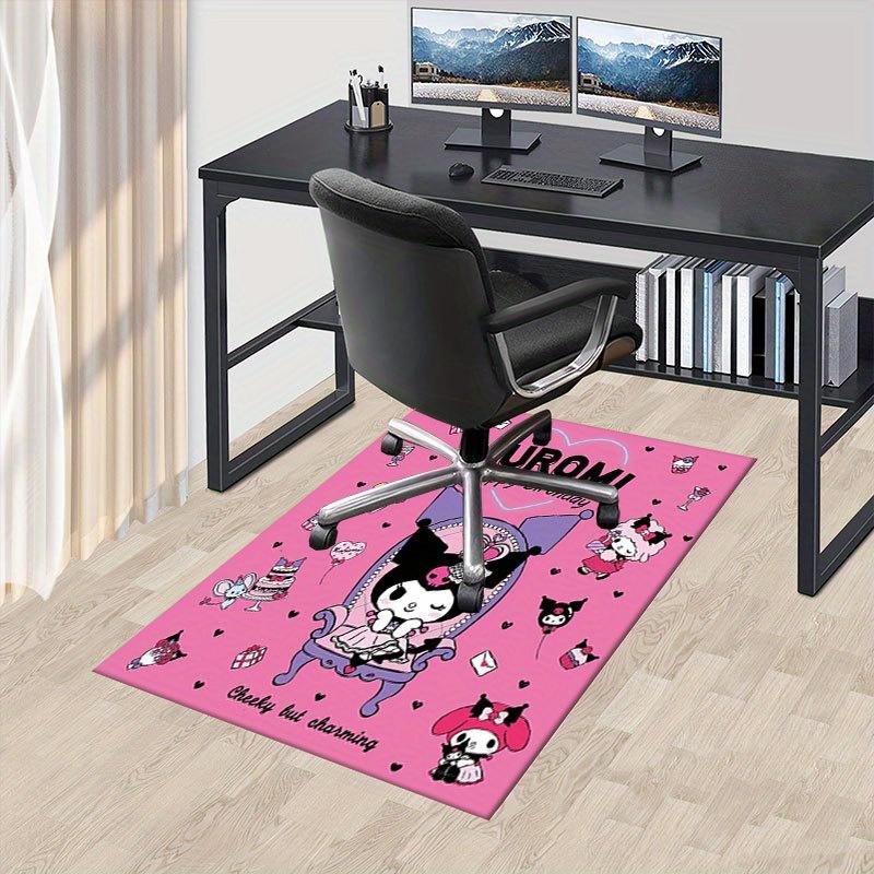 

1pc Sanrio Kuromi Mermaid Printed Office Carpet Rectangle Rug Under The Table,Perfect Room Decor for Living Room, Bedroom, Kitchen, Non-slip Floor Mat 60cm by 90cm