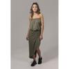 Robe bandeau - URBAN CLASSICS - Viscose - Olive - Femme - Asymétrique