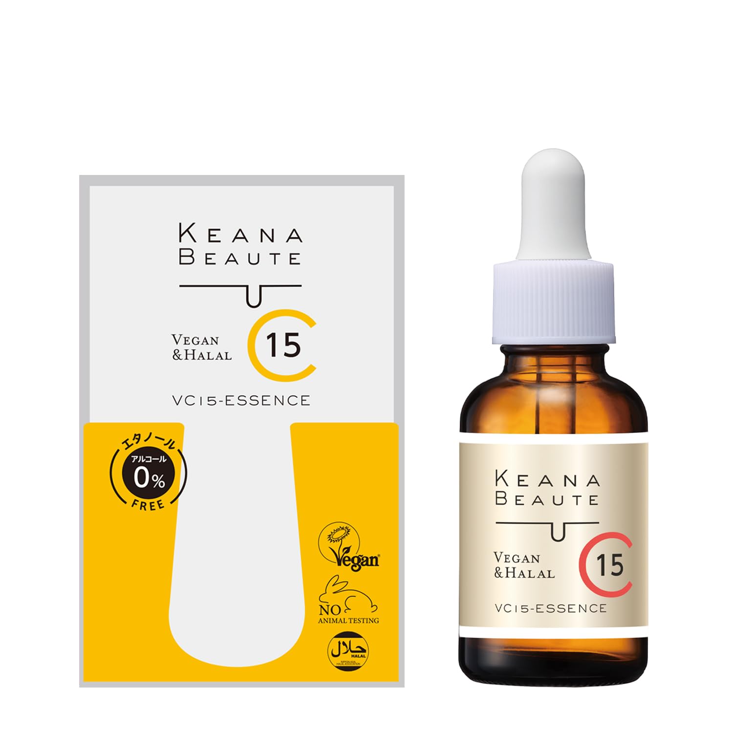 

KEANA BEAUTE VC15 Extra Rich 33mL More Vitamin for Pore and Exfoliating Made in Japan Serum, (10% C) Care, жёлтый