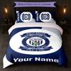 West Bromwich Albion FC Custom Name Text Bedding Set 1 Duvet Cover+2 Pillowcases Soccer Logo Personalized Gift For Special Occasion Bedroom Decor