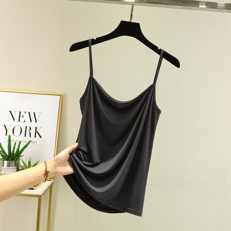 EastRogue Modal Spaghetti Strap Tops Basic Camis Sleeveless Tank Top Solid Color Women Summer Camisole All Match