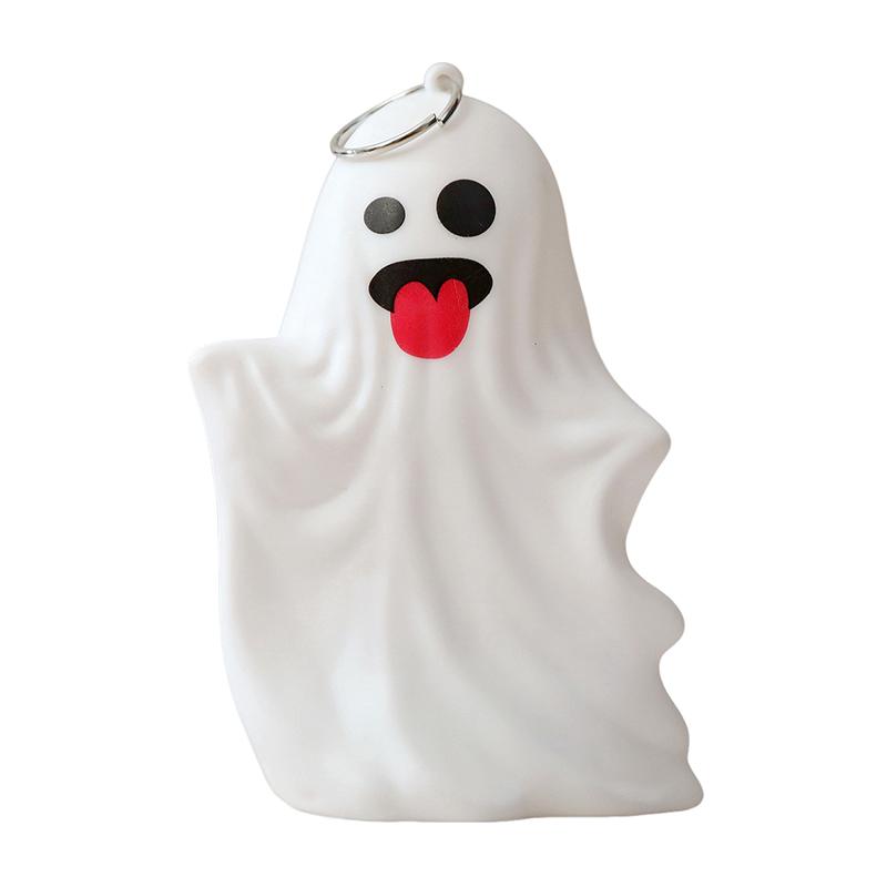 Ghost Halloween Decor - White Ghost Led Night Light Spooky Figurine Statue Festival Lamp Table Topper Hanging Decorations