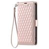 Chic Quilted Leather Phone Case for Samsung S26 S25 Edge S24 Ultra S23 FE S22 S21 S20 Plus Note20 Pocket Wallet Card Flip Cover