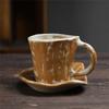 Vintage Ceramic Tea Cup Set with Saucer And Handle Espresso Mug for Latte Cafe Macchiato Unique Gift for Men And Women