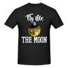 1 Piece Spaceship Funny 100 Cotton Tshirt Fly To The Moon Tees Tops For Unisex
