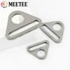 Meetee 5/10Pcs 20-38mm Stainless Steel Buckle Bag Strap Adjuster Buckles Bra Bikini Connector Clasp Anti-slip Fixing Accessories