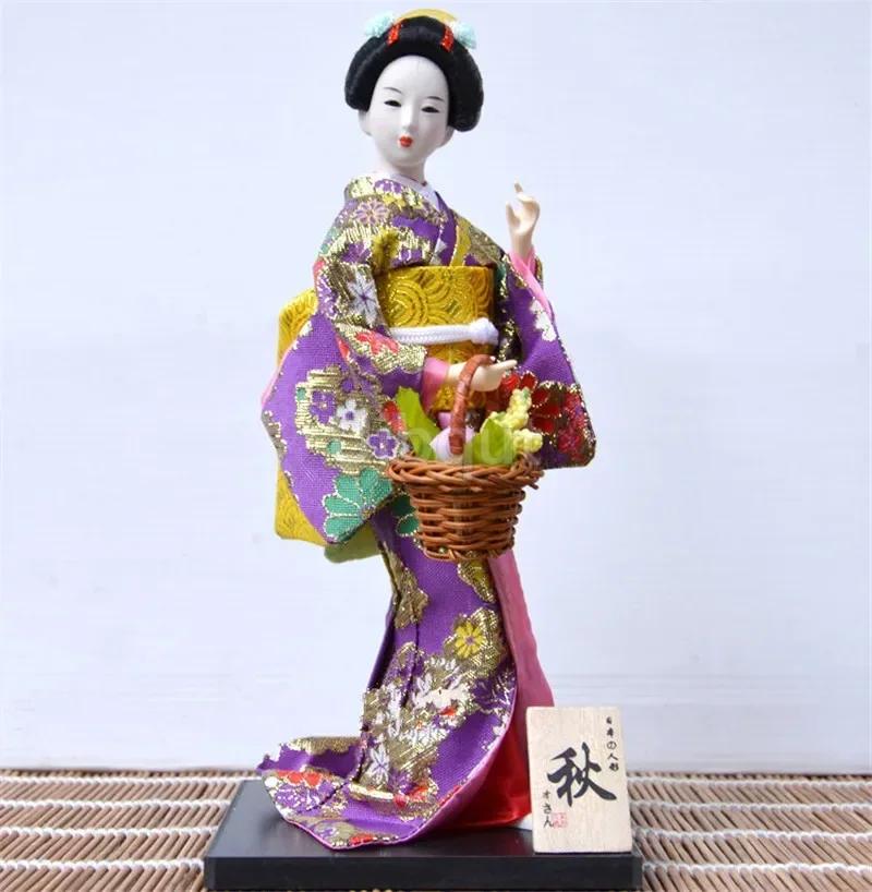 Geisha Japanese Kimono Doll Puppet Seafood Sushi Shop Restaurant Decorate Tool Cute Toy Embellishment Ornaments Gift Crafts 1-28
