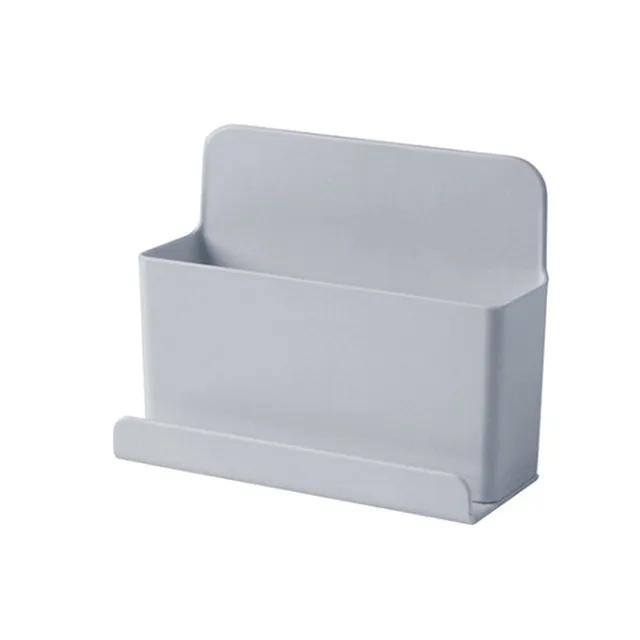 New Multifunctional Wall-mounted Storage Box Punch-free Mobile Phone Remote Control Storage Rack Bathroom Wall Debris Storage Ra