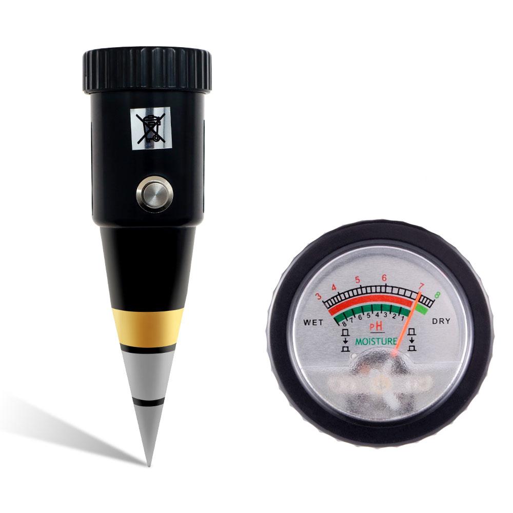 

2 in 1 Handheld Soil PH Meter PH & MoistureTester For Garden With 295mm/160mm Long Metal Probe Waterproof Soil Tester Kit Tools