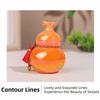 Portable Mini Gourd Statue Chinese Style Gourd Car Ornaments Gift Home Decoration  Desk Decorations