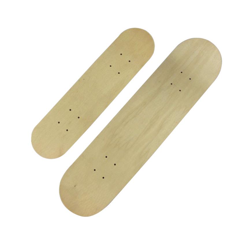 Solid Wood Kids Skateboard Deck - Double Kick DIY Graffiti Board for Art & Camping Table Accessories