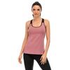 2024 Spring/Summer Slimming Faux Two-Piece Yoga Tank Top with Skin-Friendly Fabric and Stylish Hollow Back