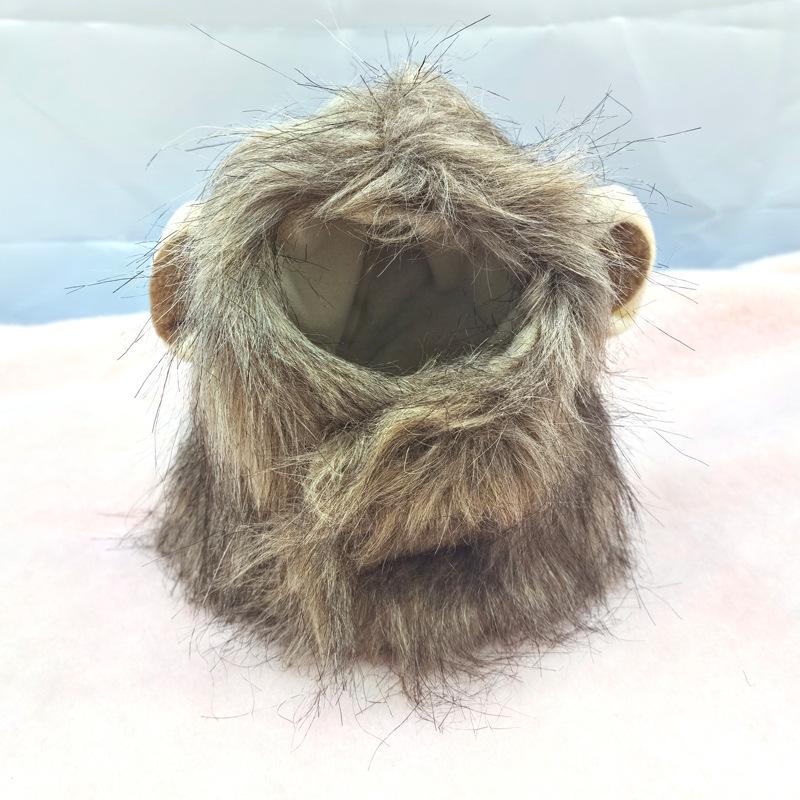 Universal Halloween Lion Costume Hat for Cats & Dogs – Adjustable Velcro, Cute Autumn/Winter Pet Accessory