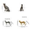 Resin Cheetah Decor Figurine With Antique Finish For Living Room Or Desk
