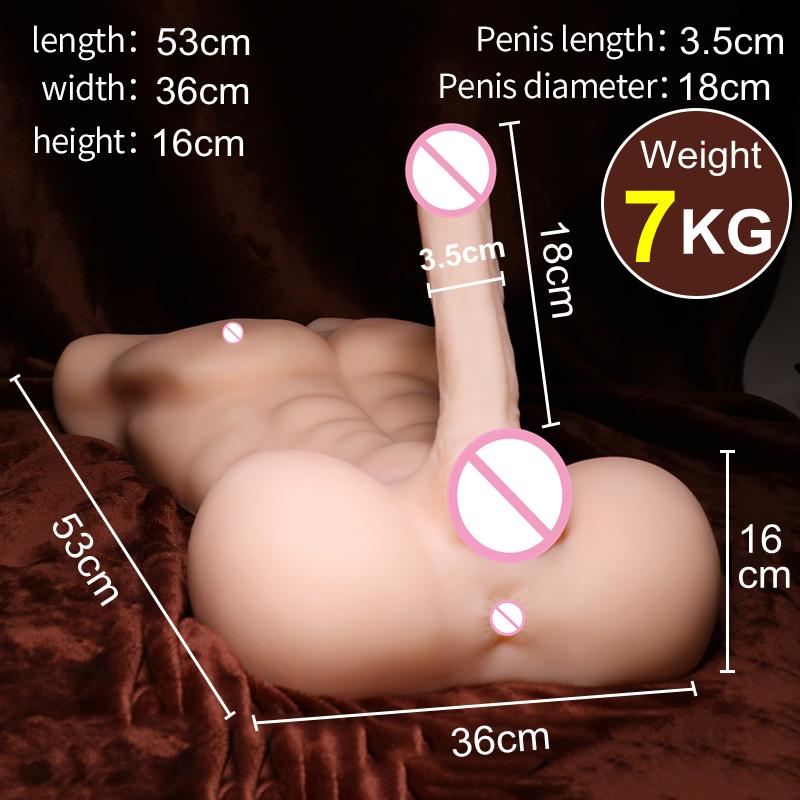 Sex Doll for Women Muscle Torso Sex Dolls Penis G-Spot Tight Anal Dildo Realistic Vagina Big Boobs Adult Products