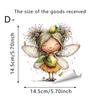 Cartoon Fruit Flower Fairy Switch Wall Sticker Creative Socket Decor for Kids Room Bedroom Living Room Home Decor