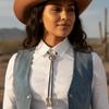Exquisite Chapéu de Cowboy Botas Colar Liga de Zinco Corda de Couro Decoração de Amarração Acessórios para Pescoço