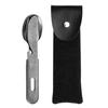 Tableware with Storage Bag Multi-functional Rust-proof Stainless Steel Camping Picnic Spoon Fork Cutter Kit Picnic Supplies