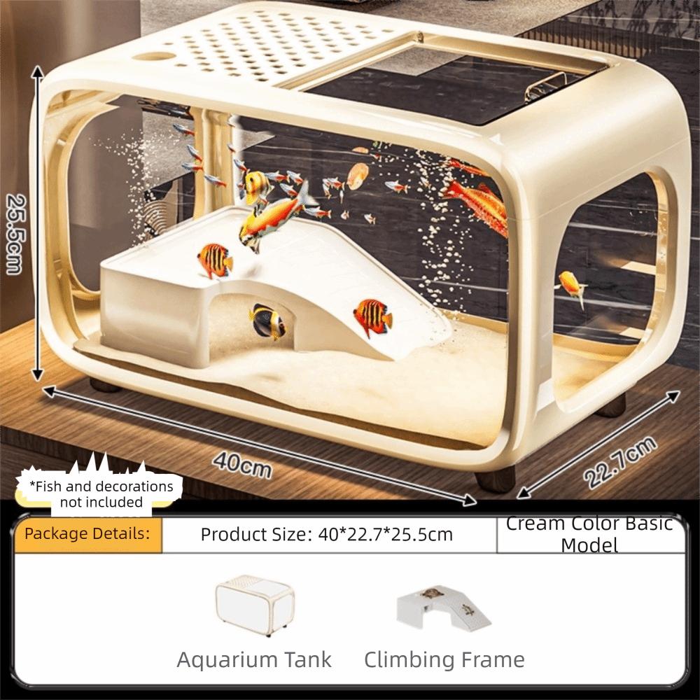 Transparent Aquarium Kit Compact Desktop Aquarium Multifunctional Ecological Cycle System  Desktop