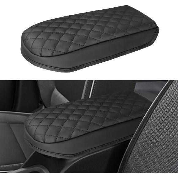 INTGET Center Console Cover for 2024 2025 Chevy Trax Leather Armrest Cover Middle Arm Rest Cover Central Console Lid Protector for 2024 2025