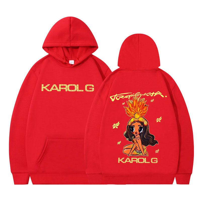 Karol G Tropicoqueta 2025 Hot Sale Album Hoodie Men's Women Fashion Sweatshirts Autumn Winter Long Sleeves Casual Tracksuit Tops