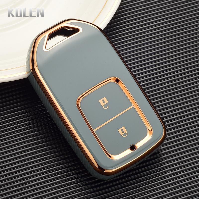 Tpu Car Key Case Cover Shell Fob For Honda Crv Cr-V Fit Civic Accord Hr-V Hrv City Odyssey Xr-V Remote Key Protector Holder Bag