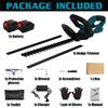 1500W 2800r/min Cordless Hedge Trimmer Electric Hedge Trimmer Cordless Battery Pruner Trimmer Grass Garden Tool