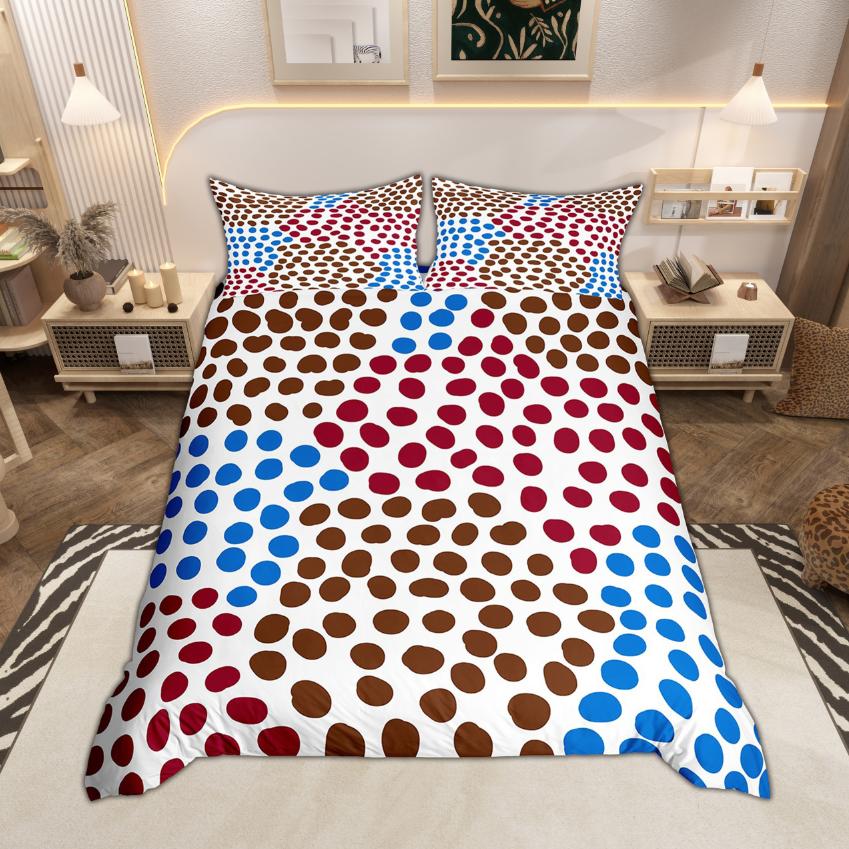 Homewish Leopard Print Duvet Cover Set Cheetah Print Quilt Cover Set Animal Theme Bedding Wildlife Bedroom Room