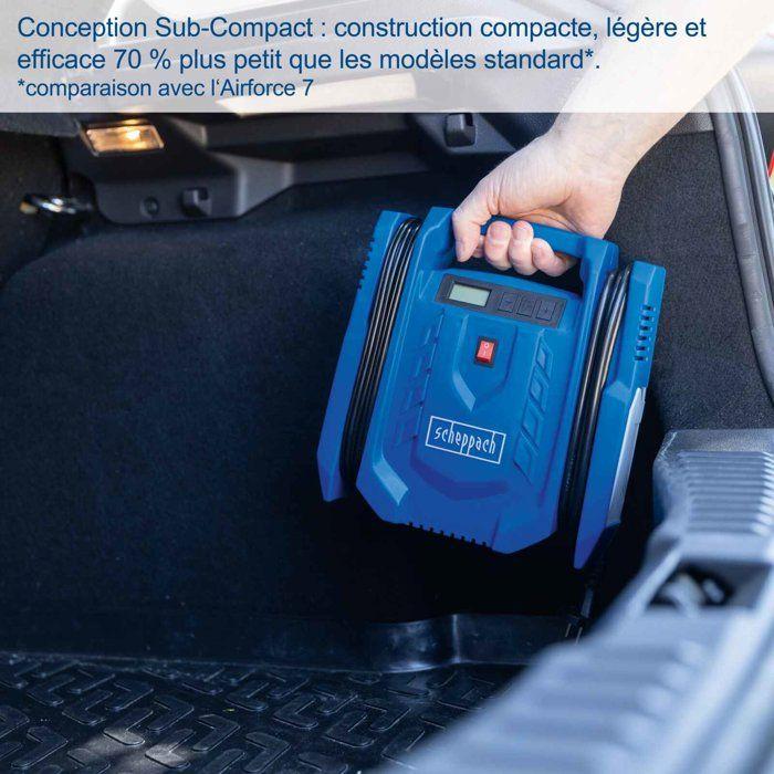SCHEPPACH Portable Compressor - AIRFORCE 7 SC - 100 W - 8 Bars - 24L/min - 2 Needles + 2 Adapters