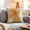 Doll Adorable Ginger Bread Cushion Cover 1Pcs Decorative Covers Soft Cushion Case For Sofa Couch Decor 40X40 45X45 Pillowcases