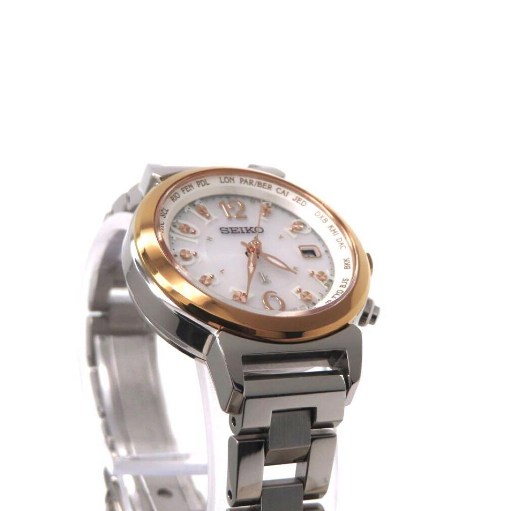 [USED] Seiko Rukia Radio-Controlled Solar Watch, Two-Tone, Women's, SSVV002