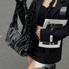 Y2K Millennium Spice Girl Liuding Underarm Bag Fashion Retro Old Shoulder Tote Bag French Popular Messenger Bag Women