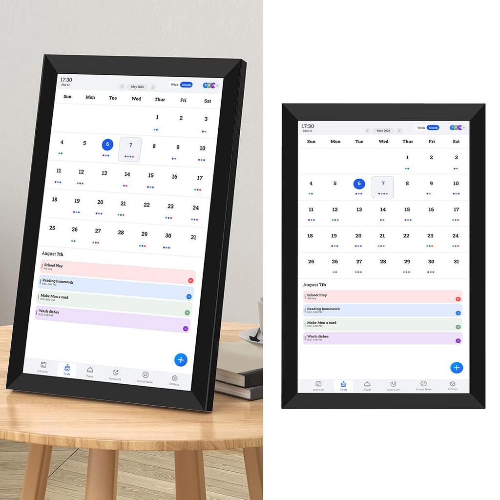 10,1-tolline nutikas digitaalkalender ja planeerija HD puuteekraaniga nutikas kalender ülesannete tabeli, pere söögikavade ja kontori jaoks