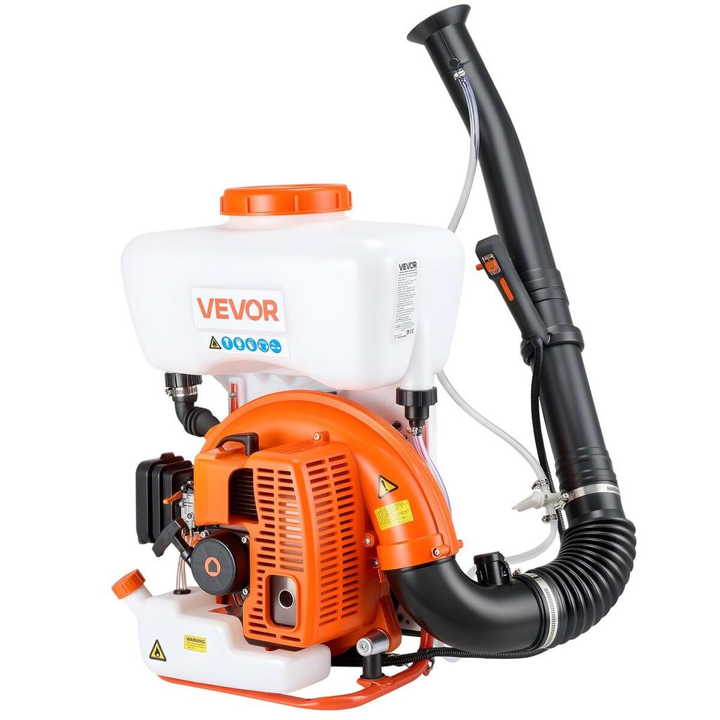 Backpack Fogger Sprayer, 63CC 3HP Engine, Gas Powered Fogger Sprayer with 16L Tank, Powder and Liquid Mister Duster System for Effective Fleas Ticks