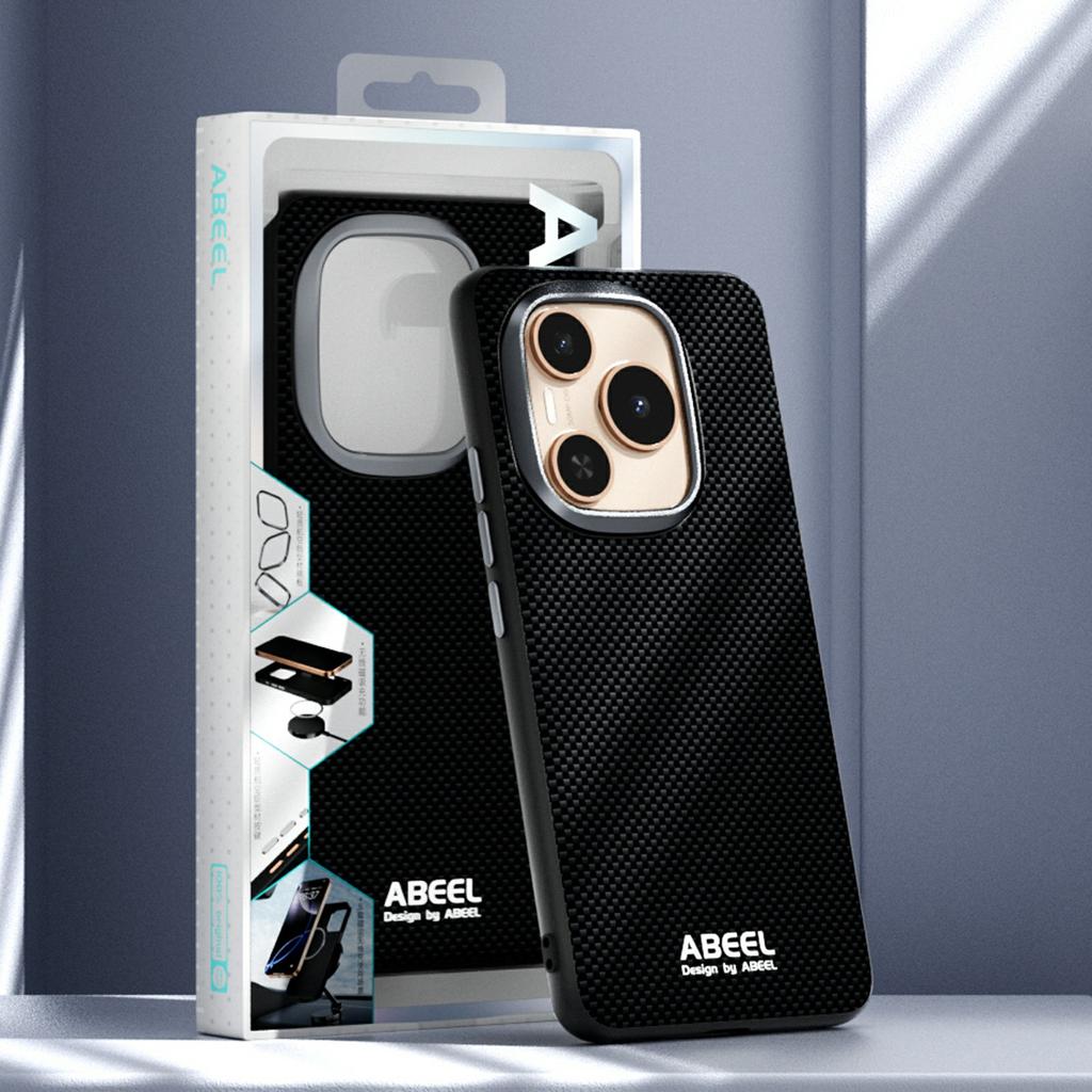 ABEEL For Honor Power 5G Magnetic Case Printed PC TPU Aluminum Alloy Leather Phone Cover