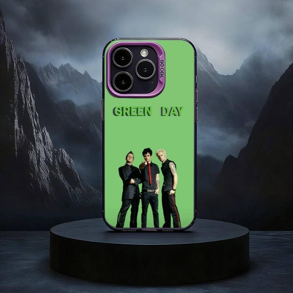 G-Green D-Day Band Phone Case For iPhone17,16,15,14,13,12,11 Plus,Pro Max Black Candy Silver Phone Case