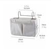 Multifunctional Bedside Sofa Hanging Storage Bag, Fabric Hanging Basket Bedside Shelves for Dormitory and Apartment Storage