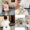 Trendy Mini Children's Crossbody Bag With Adorable Pearl Heart Design For Girls
