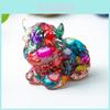 Water Crystal Resin Highland Cattle Art Figurine For Home Office Decor Gift For Friends