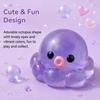 Purple Jelly Octopus Fidget Toy Soft Stretchy Texture Perfect For Stress Relief Kids Adults Home Office Play