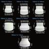 Variable Diameter Pipe Ducting Connector Exhaust Pipe Reducer Adapter Ventilation Pipe Fittings