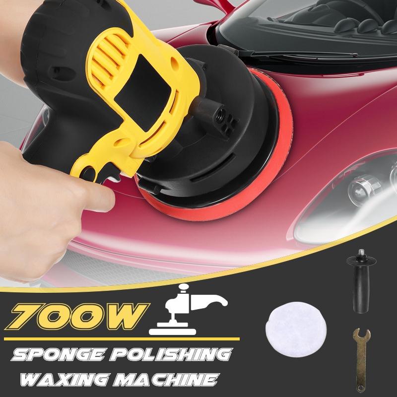 220V Car Waxing Angle Grinder Polishing Machine For Polishing Metal Furniture Adjustable-speed 125mm Pad 700W