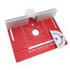 Router Table Insert Plate Imperial and Metric Scales Aluminum Alloy Router Flip Plate with Miter Guide and Fence