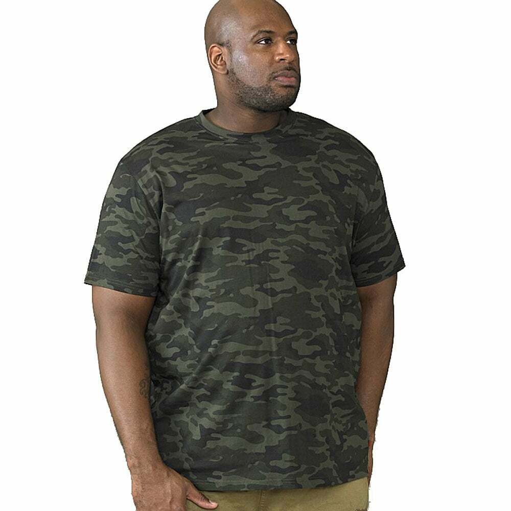 Duke D555 Kingsize Flyers-1 - Maglietta Uomo Taglie Forti Fino A 7XL, Maniche Corte, Grigio