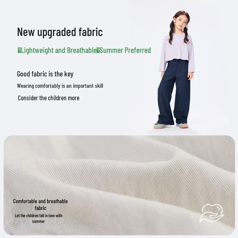 EBAER Girls' Lightweight Ballet Wide-Leg Pants