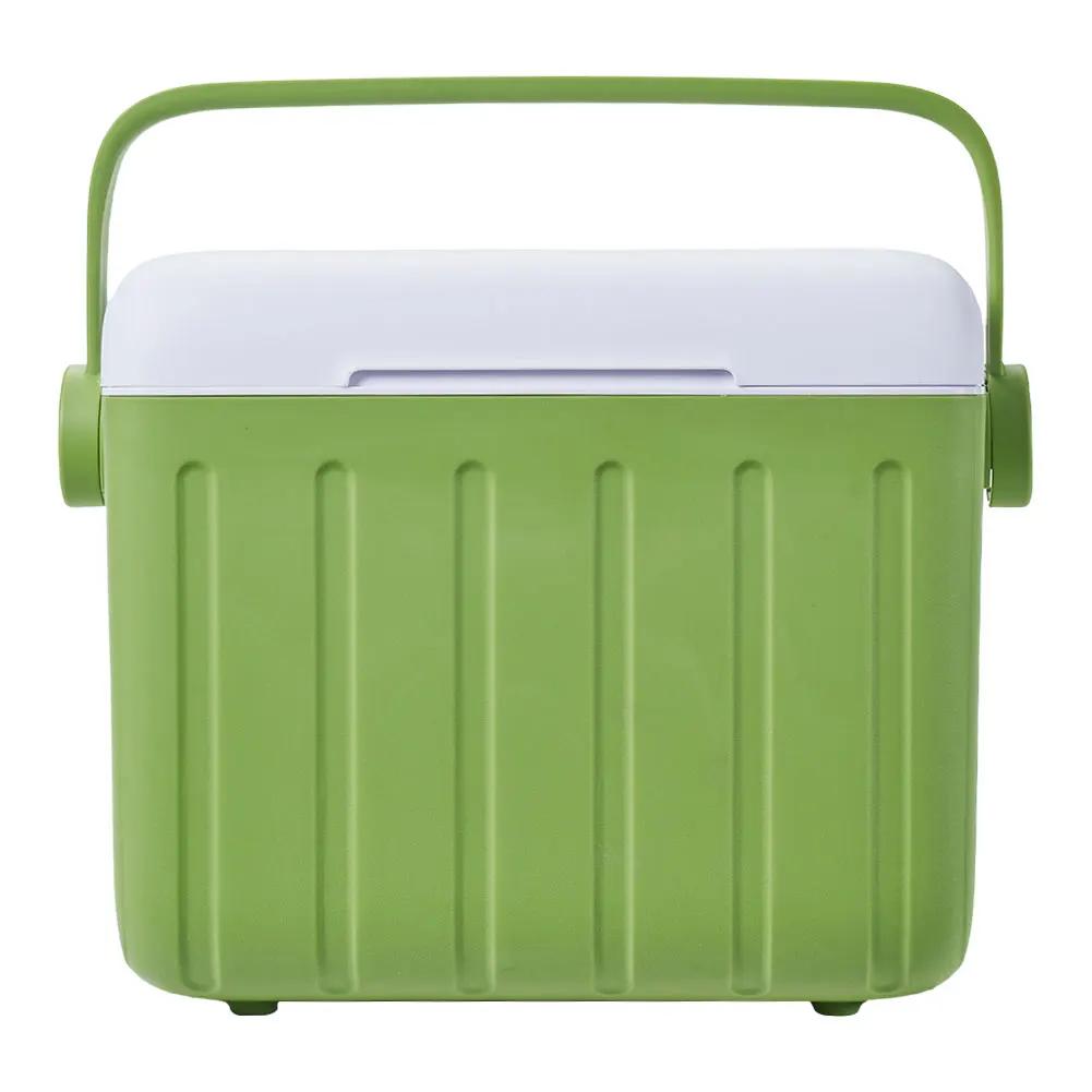 15L/6L Multipurpose Camping Cooler Box Insulated Ice Chest Portable Ice Bucket Hard Box for Outdoor Camping Beach Picnic