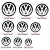 xyz1 For VW Golf 4 5 6 7 Polo GTI Passat 4Pcs 56/60/65/70/75/80/90/100/120mm 3D Car Wheel Stickers Center Hub Cap Emblem Badge Decal