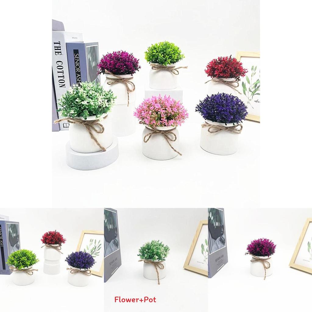 Plastic Veronicastrum Caulopterum Flower Pot With Rope Butterfly Tie For Home Decor And Garden Display