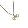 European Style Lucky Number 8 Necklace: Fashionable, Versatile Clavicle Chain with Infinite Design.